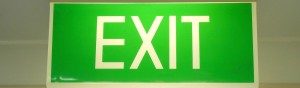 exit sign